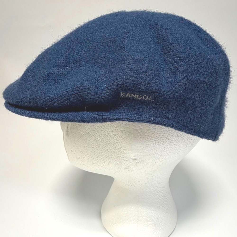 Kangol Wool Furgora 504 Ivy‎ Cap Blue Large Flat Cap Beret Classic